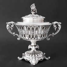 Load image into Gallery viewer, Antique French Sterling Silver Confiturier, Drageoir Centerpiece Bowl