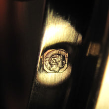 Load image into Gallery viewer, Antique French Sterling Silver Vermeil Glass Cheese Butter Serving Dish, Beurrier