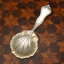 Load image into Gallery viewer, Antique French .800 Silver Tea Caddy Spoon, Scoop, Scalloped Bowl