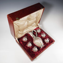 Load image into Gallery viewer, French Sterling Silver Liquor Service, Decanter & Cordial Mugs