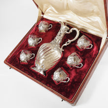 Load image into Gallery viewer, French Sterling Silver Liquor Service, Decanter & Cordial Mugs