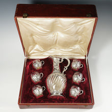 Load image into Gallery viewer, French Sterling Silver Liquor Service, Decanter & Cordial Mugs