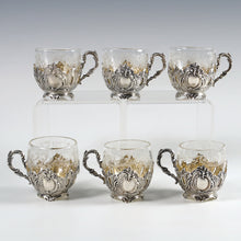 Load image into Gallery viewer, French Sterling Silver Liquor Service, Decanter & Cordial Mugs
