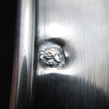 Load image into Gallery viewer, French Sterling Silver Glass Perfume Bottle Powder Jar Set Vanity Dresser Table