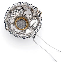 Load image into Gallery viewer, Antique French Sterling Silver Tea Strainer Basket In the Spout