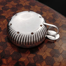 Load image into Gallery viewer, Antique French Sterling Silver Tastevin Wine Taster Sommelier Cup, Cesar Tonnelier