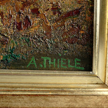 Load image into Gallery viewer, Alexander Thiele German Beer Garden Café Over the Starnberger See, Oil Painting on Canvas