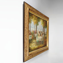 Load image into Gallery viewer, Alexander Thiele German Beer Garden Café Over the Starnberger See, Oil Painting on Canvas