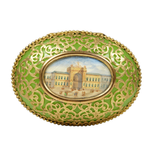 Load image into Gallery viewer, Antique French Opaline Glass Box Palais Royal Grand Tour Miniature Portraits