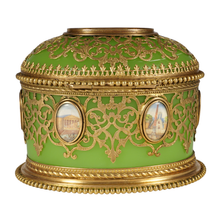 Load image into Gallery viewer, Antique French Opaline Glass Box Palais Royal Grand Tour Miniature Portraits