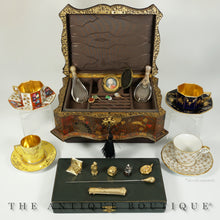 Load image into Gallery viewer, Antique Aesthetic French Japonisme Cordoba Leather Jewelry Box