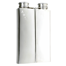 Load image into Gallery viewer, Art Deco Sterling Silver Double Flask, International Silver 743g