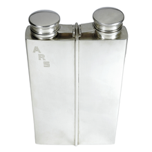 Load image into Gallery viewer, Art Deco Sterling Silver Double Flask, International Silver 743g