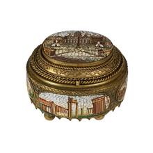 Load image into Gallery viewer, Antique Italian Grand Tour Micro Mosaic Inlaid Trinket Box