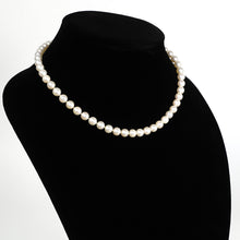 Load image into Gallery viewer, Mikimoto Cultured Pearl Necklace with 14K White Gold Clasp