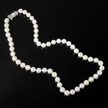 Load image into Gallery viewer, Mikimoto Cultured Pearl Necklace with 14K White Gold Clasp