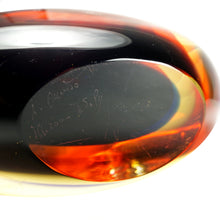 Load image into Gallery viewer, Luigi Onesto Oggetti Murano Italian Sommerso Glass Vase Modernist