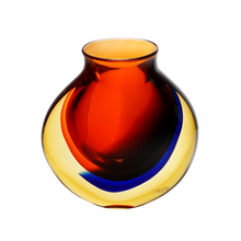 Load image into Gallery viewer, Luigi Onesto Oggetti Murano Italian Sommerso Glass Vase Modernist