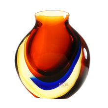 Load image into Gallery viewer, Luigi Onesto Oggetti Murano Italian Sommerso Glass Vase Modernist