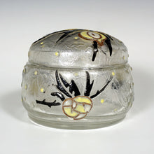 Load image into Gallery viewer, Andre Delatte Nancy French Vanity Powder Jar Art Deco Enamel Glass