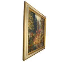 Load image into Gallery viewer, Willy P. Ahrweiler (1905–1987) Oil Painting of a Fox Hunt, Horses and Hounds