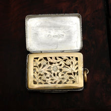 Load image into Gallery viewer, Antique Georgian Sterling Silver Vinaigrette Pendant, John Bettridge, Birmingham 1818
