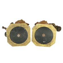 Load image into Gallery viewer, PAIR Antique French Bronze & Marble Vases, Putti Figures, Signed Auguste Moreau