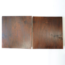 Load image into Gallery viewer, Antique Black Forest Carved Wood Panels PAIR Animal Plaques Hunting Game Trophy