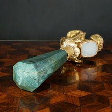 Load image into Gallery viewer, Antique French Palais Royal Wax Seal Wheel Spinning Rotating Intaglio Gilt Metal