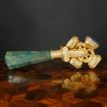 Load image into Gallery viewer, Antique French Palais Royal Wax Seal Wheel Spinning Rotating Intaglio Gilt Metal