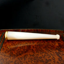 Load image into Gallery viewer, Antique French 18K Gold Mother of Pearl Cigarette Holder, Etui Case