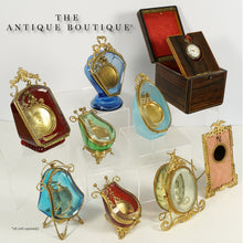 Load image into Gallery viewer, Antique Victorian Beveled Glass Box Pocket Watch Display Vitrine Stand