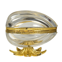 Load image into Gallery viewer, Vintage French Cut Crystal Egg Shaped Box L. Seiler Cristal de Sèvres