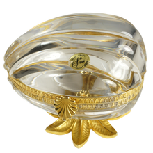 Load image into Gallery viewer, Vintage French Cut Crystal Egg Shaped Box L. Seiler Cristal de Sèvres