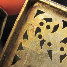 Load image into Gallery viewer, Antique Victorian Sterling Silver Vinaigrette Pendant Hilliard & Thomason, Birmingham 1852