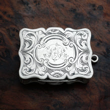 Load image into Gallery viewer, Antique Victorian Sterling Silver Vinaigrette Pendant Hilliard & Thomason, Birmingham 1852