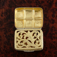 Load image into Gallery viewer, Antique Georgian Sterling Silver Vinaigrette Box, John Lawrence, Birmingham 1816