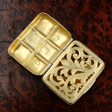 Load image into Gallery viewer, Antique Georgian Sterling Silver Vinaigrette Box, John Lawrence, Birmingham 1816