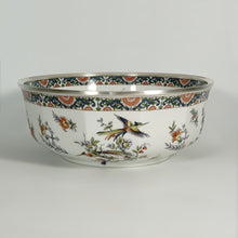 Load image into Gallery viewer, French Raynaud Limoges Porcelain Tetard Freres Silver Mounted Bowl