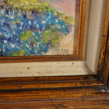 Load image into Gallery viewer, Vintage Texas Hill County Blue Bonnet Landscape Impressionist Painting
