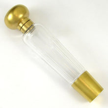 Load image into Gallery viewer, Antique French .800 Silver Gilt Vermeil Cut Crystal Opera 'Spirits' Liquor Flask