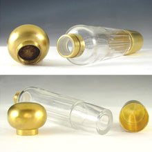 Load image into Gallery viewer, Antique French .800 Silver Gilt Vermeil Cut Crystal Opera 'Spirits' Liquor Flask