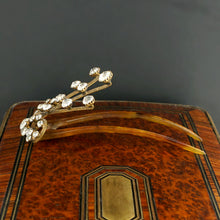 Load image into Gallery viewer, Edwardian Antique Hair Comb Aigrette Ornament Rhinestone Jewels