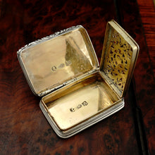Load image into Gallery viewer, Antique Georgian Sterling Silver and Gilt Vinaigrette, Joseph Willmore, Birmingham, 1830