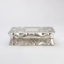 Load image into Gallery viewer, Antique Victorian Sterling Silver Vinaigrette George Unite Birmingham 1863