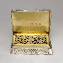 Load image into Gallery viewer, Antique Victorian Sterling Silver Vinaigrette George Unite Birmingham 1863