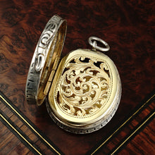 Load image into Gallery viewer, Antique Victorian Sterling Silver Vinaigrette Pendant by Charles Washington Shirley Deakin