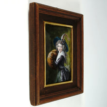 Load image into Gallery viewer, French Enamel on Copper Miniature Portrait of a Lady