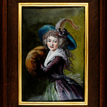 Load image into Gallery viewer, French Enamel on Copper Miniature Portrait of a Lady