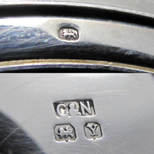 Load image into Gallery viewer, Sterling Silver Guilloche Enamel Compact Crisford & Norris Chrysanthemum Flowers